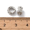Long-Lasting Plated Brass Micro Pave Clear Cubic Zirconia European Beads KK-K381-18A-P-2