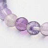 Natural Fluorite Beaded Stretch Bracelets X-BJEW-F202-05-2