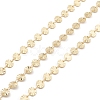 Brass Flat Round Link Chains CHC-M025-32G-1