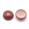 Synthetic Goldstone Cabochons G-P393-R24-12mm-2