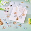 18Pcs 3 Styles Glass Pendants PALLOY-TA00343-6