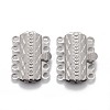 Tarnish Resistant 304 Stainless Steel Box Clasps STAS-P249-03P-1