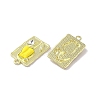 Rack Plating Spray Painted Alloy Pendants FIND-C049-09G-2