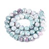 Anti-Tarnish Electroplate Glass Beads Strands GLAA-N010-10mm-18-2