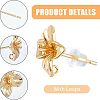 20Pcs Brass Stud Earring Findings KK-FH0004-63-5