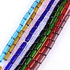 Transparent Glass Bead Strands GLAA-R162-10x4-M-1