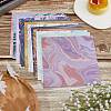24 Sheet 12 Style Square with Marble Pattern Scrapbook Paper Pad SCRA-GF0001-05-4