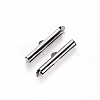 Non-Tarnish 304 Stainless Steel Slide On End Clasp Tubes X-STAS-S115-01H-P-2
