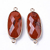 Natural Red Jasper Links Connectors G-R472-03E-2