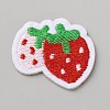 Strawberry Polyester Embroidery Sew on Appliques DIY-WH0671-005A-1