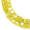Electroplate Transparent Glass Beads Strands EGLA-B011-07A-AB01-3