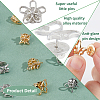 20Pcs 20 Styles Flower/Heart/Star/Butterfly/Leaf Allloy Anti-glare Lapel Pins Brooches JEWB-FH0001-66-5