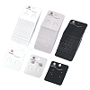 150 Pcs 3 Colors PVC Earring Card Holder for Earring Display CDIS-CA0001-07-1