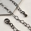 Brass Heart Link Bracelets for Women BJEW-G735-07B-3