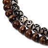 Tibetan Style dZi Beads G-G039-10mm-M-5