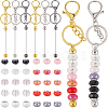 DIY Resin Beaded Bar Beadable Keychain Making Kit DIY-SC0025-47-1
