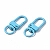 Spray Painted Eco-Friendly Alloy Swivel Snap Hooks Clasps PALLOY-T080-02-NR-4