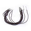 Trendy Braided Imitation Leather Necklace Making X-NJEW-S105-002-2