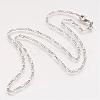 Brass Chain Necklaces MAK-F015-02P-1