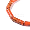 Dyed Synthetic Imperial Jasper Beads Strands G-P529-D01-A04-2