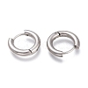 Tarnish Resistant 201 Stainless Steel Huggie Hoop Earrings EJEW-L256-05B-P-2