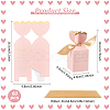 Wedding Paper Candy Gift Packaging Boxes with Polyester Ribbon CON-WH0105-07-2