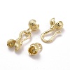 Locking Double Brass Bead Tips KK-Z018-14LG-2