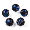 Handmade Gold Sand Lampwork Beads LAMP-T019-12mm-06-2