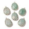 Natural Amazonite Faceted Pendants G-Q169-01G-02-1