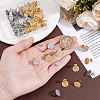 64Pcs 2 Colors 304 Stainless Steel Stud Earring Findings STAS-BBC0010-45-3