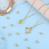 120Pcs Grade AA Brass Ice Pick Pinch Bails for Pendant Making KK-SC0005-20G-4