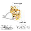 304 Stainless Steel Cuff Open Rings for Women SV5981-1-1