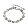 304 Stainless Steel Link Chain Bracelets for Women BJEW-Z143-07P-4