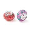 10Pcs 5 Colors Transparent Resin European Rondelle Beads RPDL-YW0001-07A-2