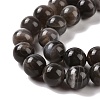 Natural Black Moonstone Beads Strands G-J157-12mm-05-6