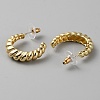 6 Pair 6 Style Brass Round Stud Earrings EJEW-WH0015-60G-2