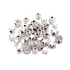 300Pcs 6 Style Tibetan Style Alloy Spacer Beads TIBE-YW0001-24-5