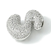 Rack Plating Brass Cubic Zirconia Pendants KK-S378-02P-S-2