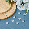 12Pcs Natural Quartz Crystal Heart Charms G-FI0001-29-5