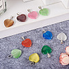 20Pcs 10 Colors Cat Eye Pendants G-CW0001-10-6