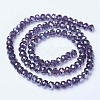Electroplate Glass Beads Strands EGLA-A034-T8mm-B13-2