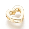 Brass Slide Charms KK-F811-07G-2