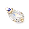 Glass Pendants PALLOY-MZ00961-04-3