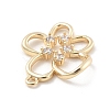 Brass Micro Pave Cubic Zirconia Pendants KK-D283-05G-2