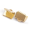 304 Stainless Steel Ribbon Ends STAS-B004-07G-D-2