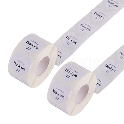 2Roll Heart with Thank You Roll Stickers DIY-TA0013-58A-1