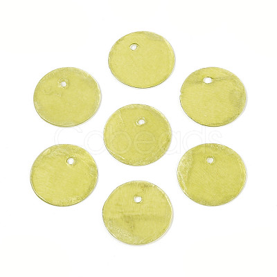Spray Painted Natural Capiz Shell Disc Charms X1-BSHE-T014-02C-1