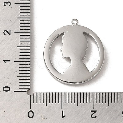 Non-Tarnish 304 Stainless Steel Pendants STAS-L022-315P-1