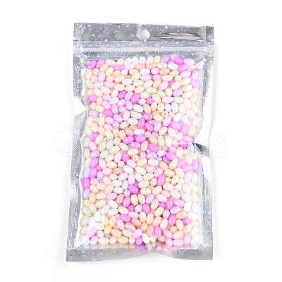 Glitter Holographic Star Plastic Packaging Yin-yang Resealable Bags OPP-N002-02D-1