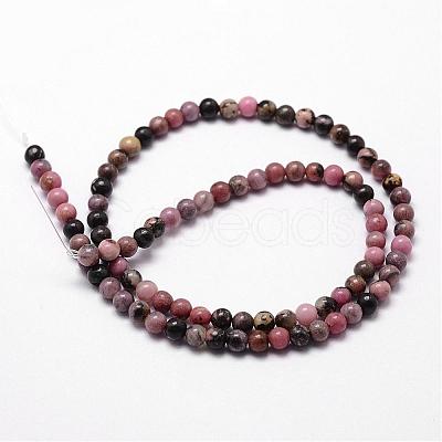 Natural Rhodonite Beads Strands G-D840-59-10mm-1